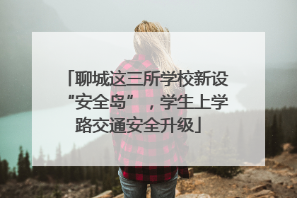 聊城这三所学校新设“安全岛”，学生上学路交通安全升级