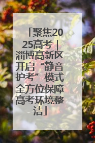 聚焦2025高考｜淄博高新区开启“静音护考”模式全方位保障高考环境整洁