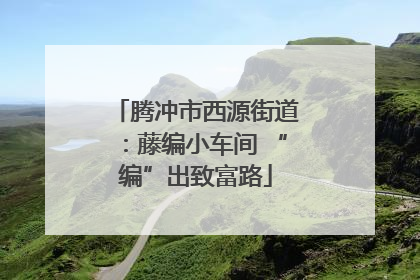 腾冲市西源街道：藤编小车间 “编”出致富路