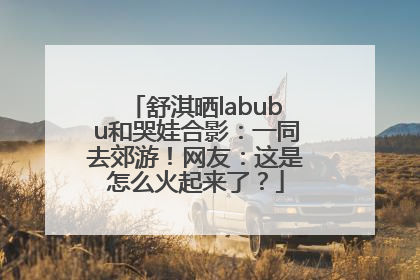 舒淇晒labubu和哭娃合影：一同去郊游！网友：这是怎么火起来了？
