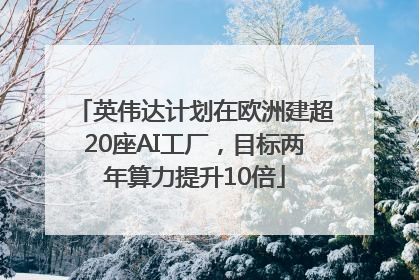 英伟达计划在欧洲建超20座AI工厂，目标两年算力提升10倍