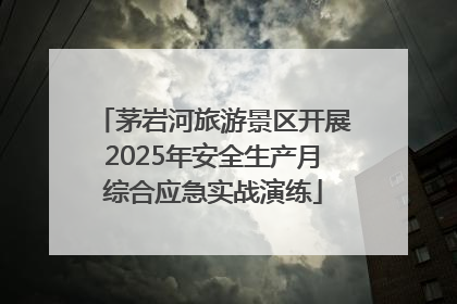 茅岩河旅游景区开展2025年安全生产月综合应急实战演练
