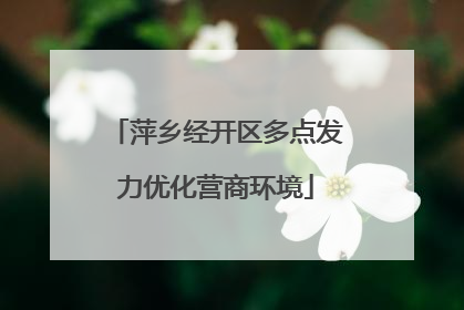 萍乡经开区多点发力优化营商环境