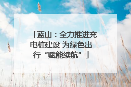蓝山：全力推进充电桩建设 为绿色出行“赋能续航”