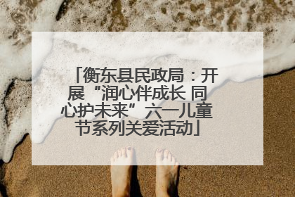 衡东县民政局：开展“润心伴成长 同心护未来”六一儿童节系列关爱活动