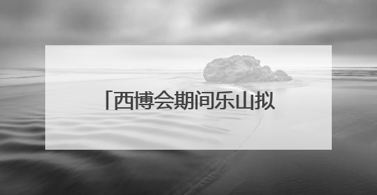 西博会期间乐山拟签约项目22个，总金额超550亿元