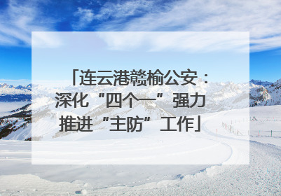 连云港赣榆公安：深化“四个一”强力推进“主防”工作