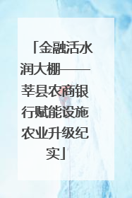 金融活水润大棚——莘县农商银行赋能设施农业升级纪实