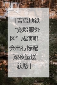 青岛地铁“宠粉服务区”成演唱会出行标配 深夜运送获赞