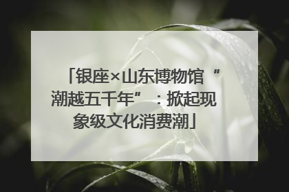 银座×山东博物馆“潮越五千年”：掀起现象级文化消费潮