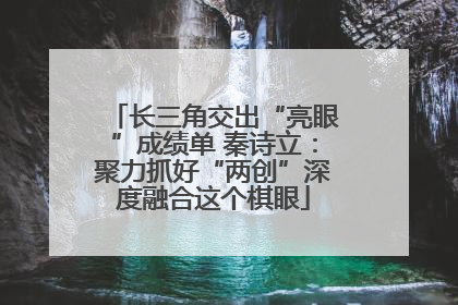 长三角交出“亮眼”成绩单 秦诗立：聚力抓好“两创”深度融合这个棋眼