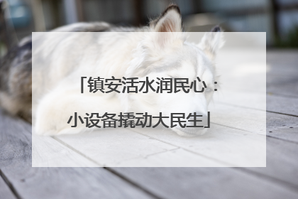 镇安活水润民心：小设备撬动大民生