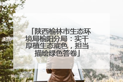 陕西榆林市生态环境局榆阳分局：实干厚植生态底色，担当描绘绿色答卷