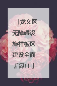 龙文区无障碍设施样板区建设全面启动！