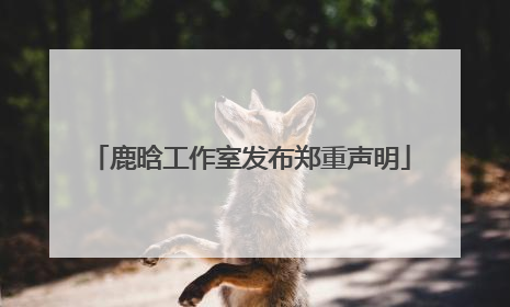 鹿晗工作室发布郑重声明