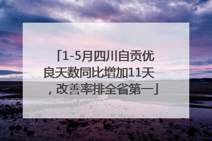 1-5月四川自贡优良天数同比增加11天，改善率排全省第一