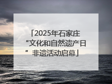 2025年石家庄“文化和自然遗产日”非遗活动启幕