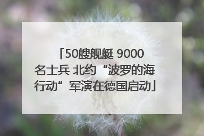 50艘舰艇 9000名士兵 北约“波罗的海行动”军演在德国启动